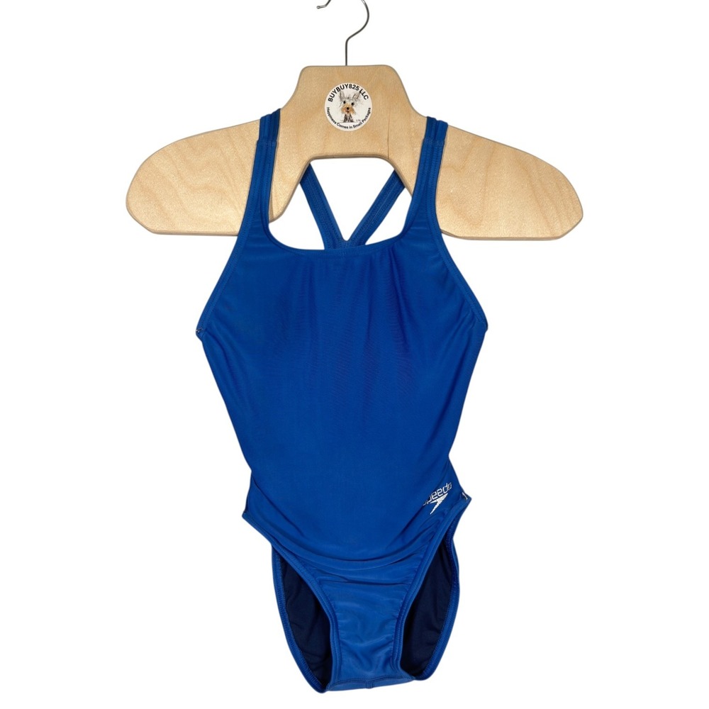Speedo Pro LT Blue One Piece Swimsuit Women's Size 28 Competitive Swim